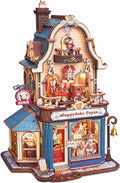 Robotime Happyduke Toy Shop 3D Puzzles for Adults, Diy Wooden Model Kit with Led Light and Music