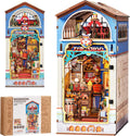 Rolife 380 Pieces Treasure Toy Shop DIY Book Nook Wooden 3D Puzzles with LED for Adults