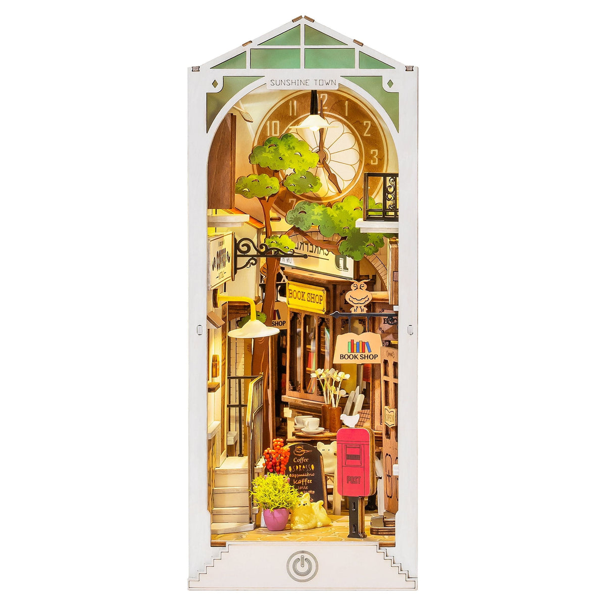 Rolife 3D Jigsaw Puzzle Wooden Model Building Kit Book Nook Decorative Bookend Stand DIY Bookshelf Insert Decor Gift for Teen Adults