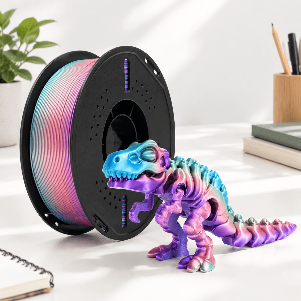 Pla Rainbow Candy 3D Printer Filament 1.75mm 1kg for FDM Printers