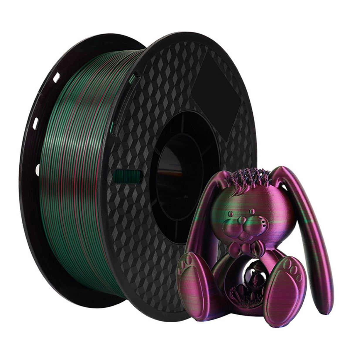 Silk Dual Color 3D Printer Filament Multicolor Gradient PLA Filament 1.75mm Fit Most FDM 3D Printers