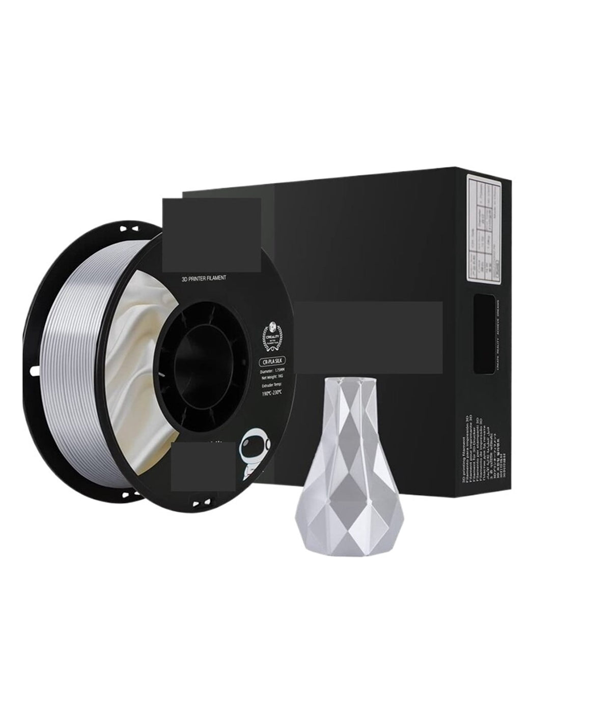 Silk PLA Filament 1.75mm 3D Printer Filament, No-Tangling Strong Bonding Overhang Performance For FDM & FFF 3D Printers