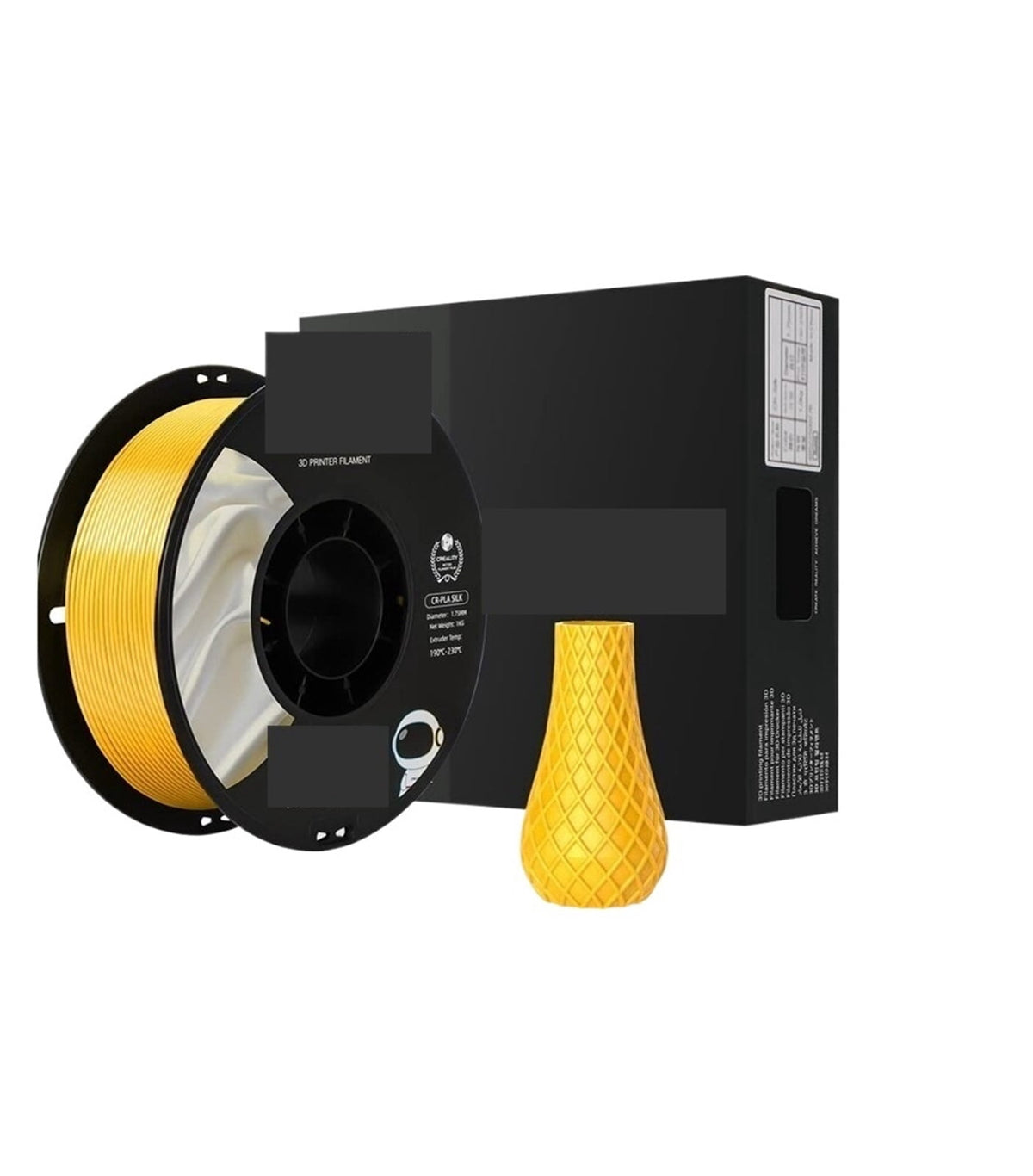 Silk PLA Filament 1.75mm 3D Printer Filament, No-Tangling Strong Bonding Overhang Performance For FDM & FFF 3D Printers