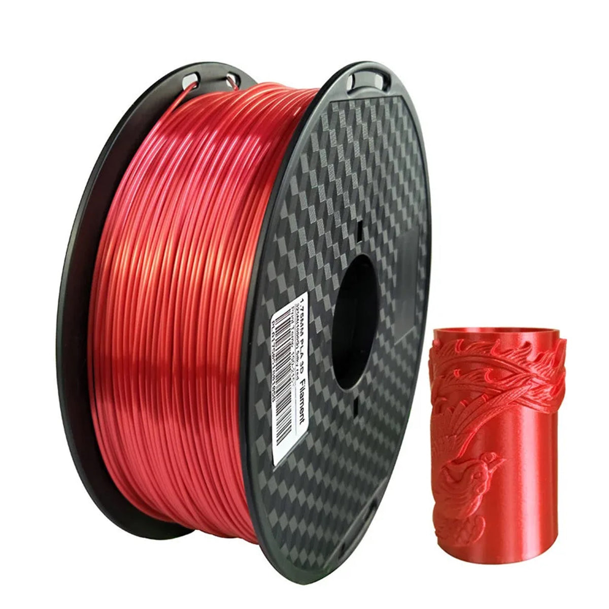 Silk PLA Filament 1.75mm 500g, 3d Printer Filament Silky Shine 3d Pen Printing Materials, Shiny Metallic Smooth Silver Gold Pla