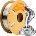 Silk PLA Filament for 3D Printer 1.75mm +/- 0.03mm Shiny 1kg (2.1lbs)/Spool Silver