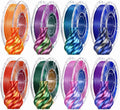 Silk PLA Printer Filament Bundle, Color 8 Rolls, 1.75mm