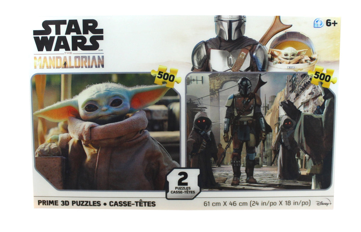 Star Wars Disney The Mandalorian Prime 3D puzzles two puzzles