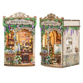 Strucwood DIY Book Nook Kit Monet's Impression Wooden Puzzles with LED Dust Cover,3D Crafts Hobbies Gifts for Adults（SQ-81）