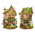 Strucwood DIY Book Nook Kit Rowan's Treehouse: Fairy Tree House, LED Lights, 3D Puzzle Gift for Adults（SQ-80）