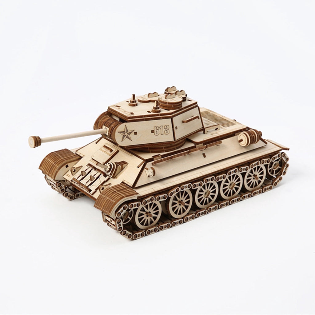 Tank Model Toy 661 piecs 3D Wooden Puzzle for Adult Best Gift Building Jigsaw