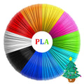 TekDeals 20 Colors 3D Pen Printer PLA Filament Refills High Precision, 1.75 mm Dia., 323 Feet