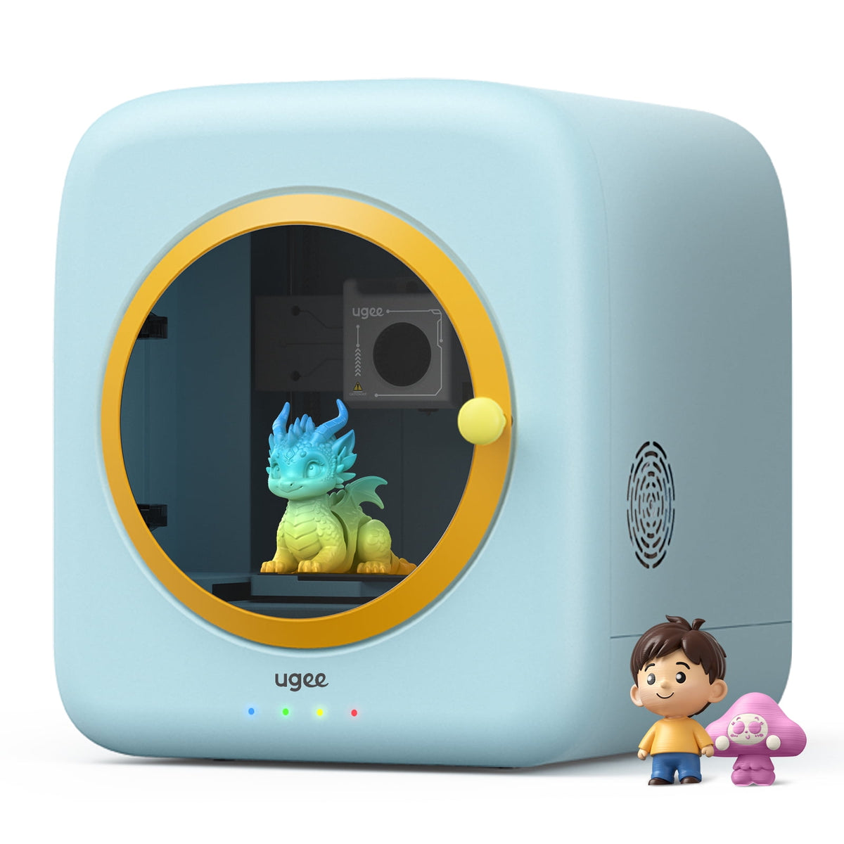 UGEE Funbox 3D Printer, 360° Safe Shield & 500mm/s High Speed, Ready to Print in Minutes