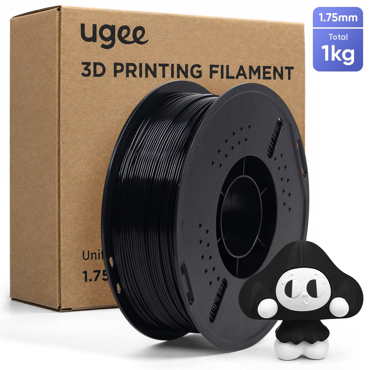 UGEE PLA 3D Printer Filaments, White