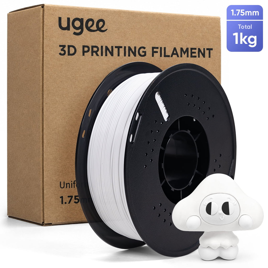 UGEE PLA 3D Printer Filaments, White