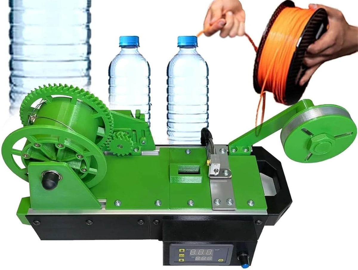 Upgraded 3D Printer Extruder Filament Maker Machine, Desktop Filament Maker Machine, Digital Temperature Control, Recycled PET Filament Maker, Bottle Recycler
