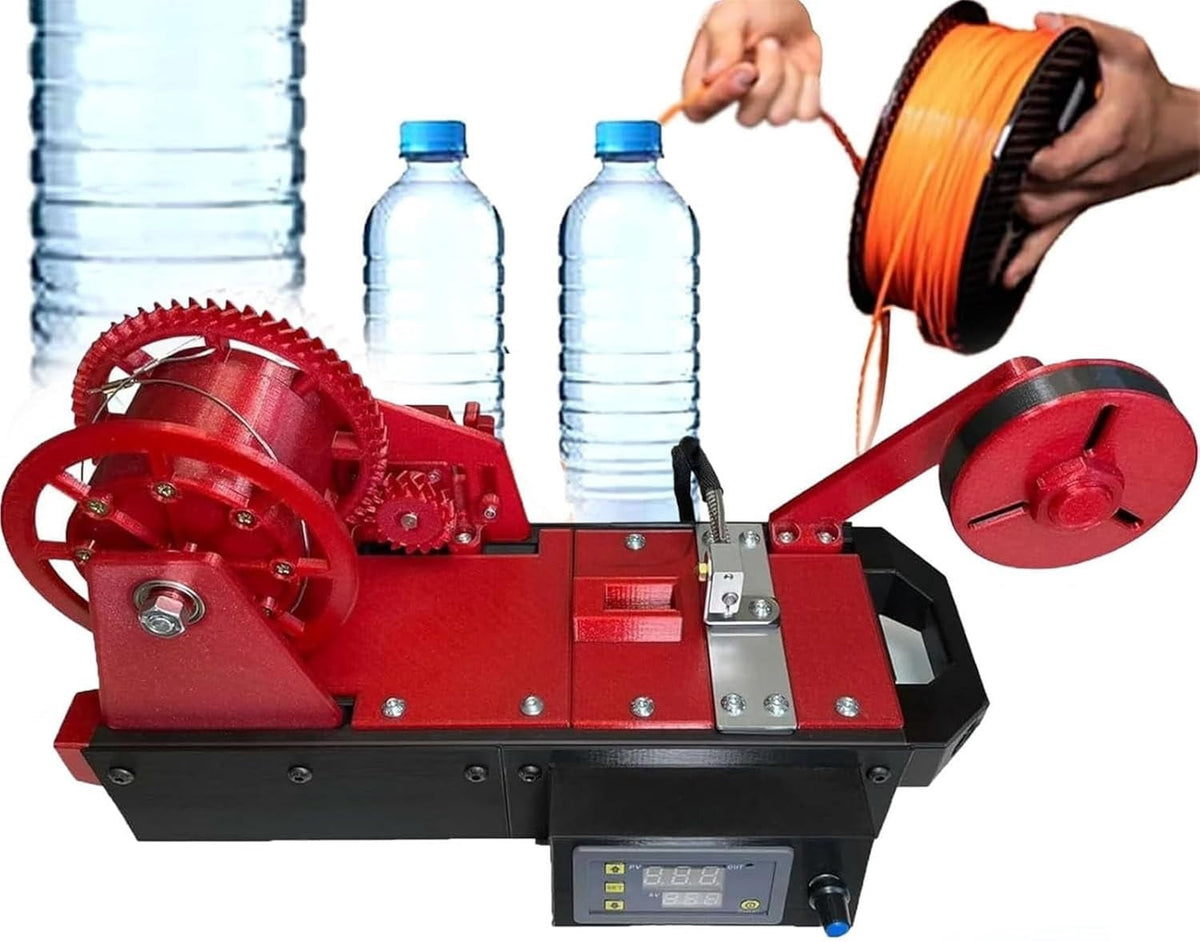 Upgraded 3D Printer Extruder Filament Maker Machine, Desktop Filament Maker Machine, Digital Temperature Control, Recycled PET Filament Maker, Bottle Recycler