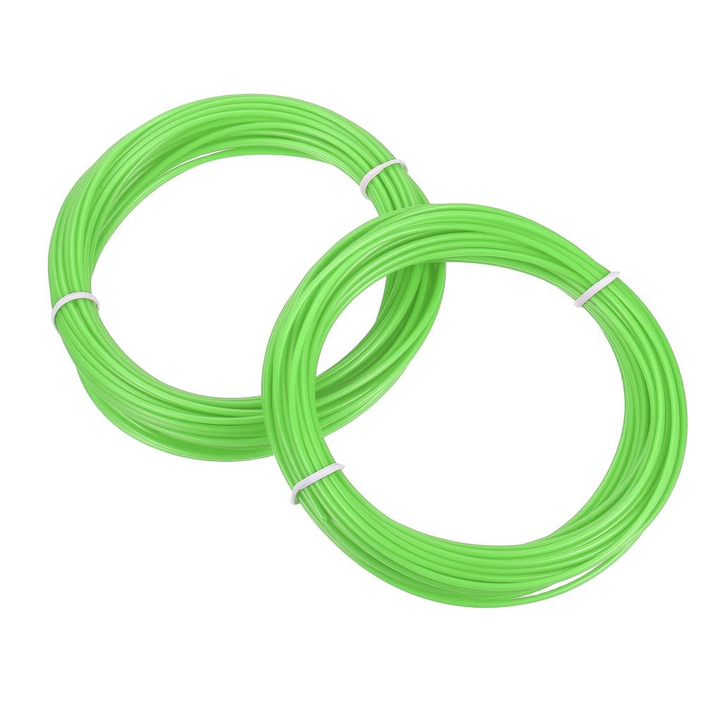 Uxcell 2 Pcs 3D Pen Filament, 1.75mm Dia 33ft Length PLA 3D Printing Pen Filament Refills for 1.75mm 3D Printing Pen, Light Green