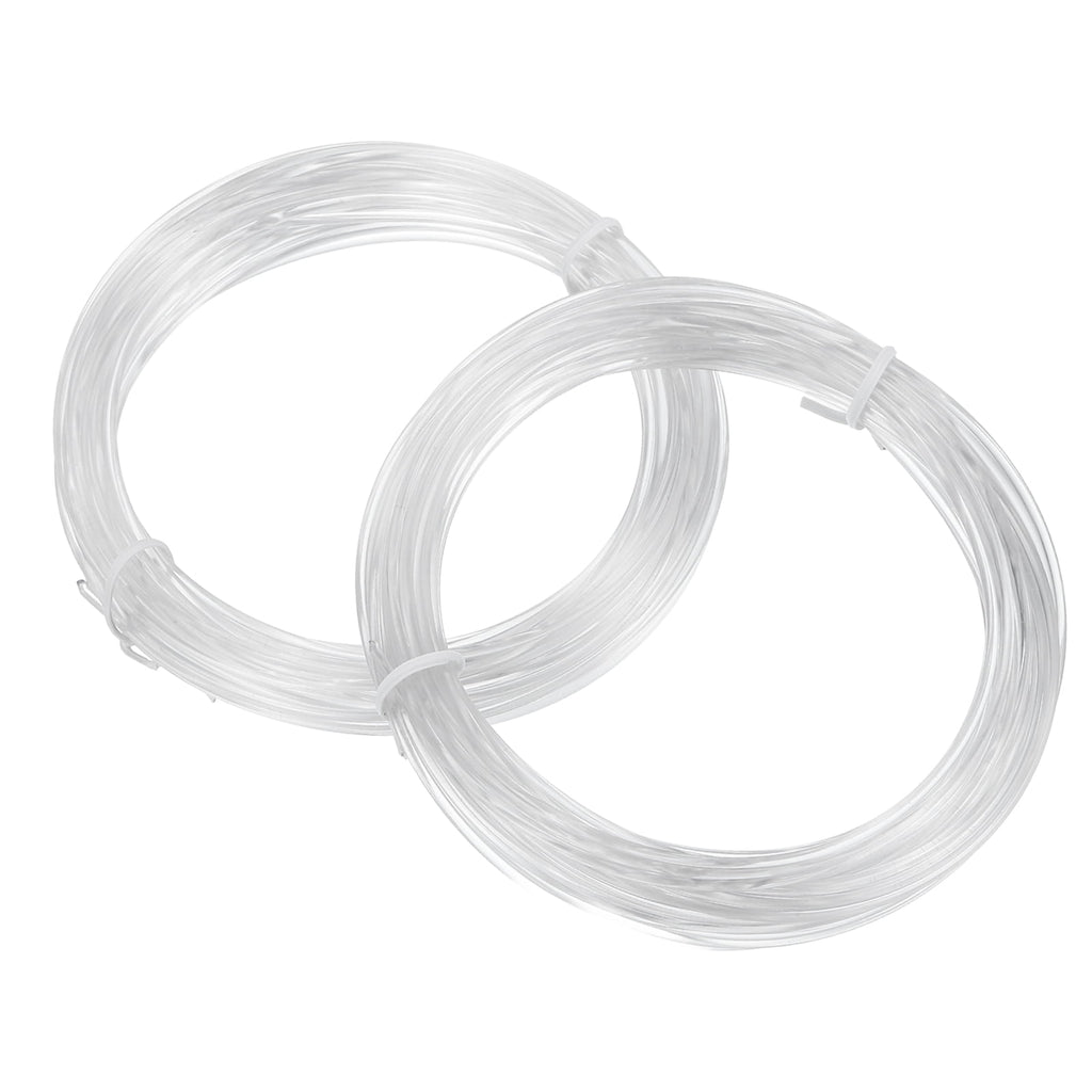 Uxcell 2 Pcs 3D Pen Filament, 1.75mm Dia 33ft Length PLA 3D Printing Pen Filament Refills for 1.75mm 3D Printing Pen, Transparent