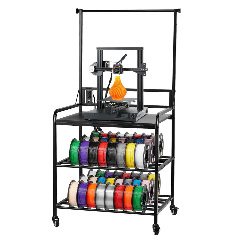 3D Printer Filament Storage Rack 3-Tier 3D Printer Stand with Storage