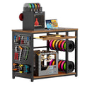 VOXIVEE 3D Printer Stand with Filament Storage Rack,Pegboard,Keyboard Tray