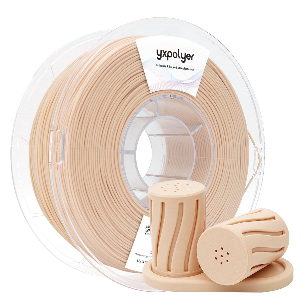YXPOLYER PLA Filament Food Grade 1.75mm 1kg for 3D Printing, PLA+ Skin Flesh Tone 3D Printer Filament AMS-Compatible