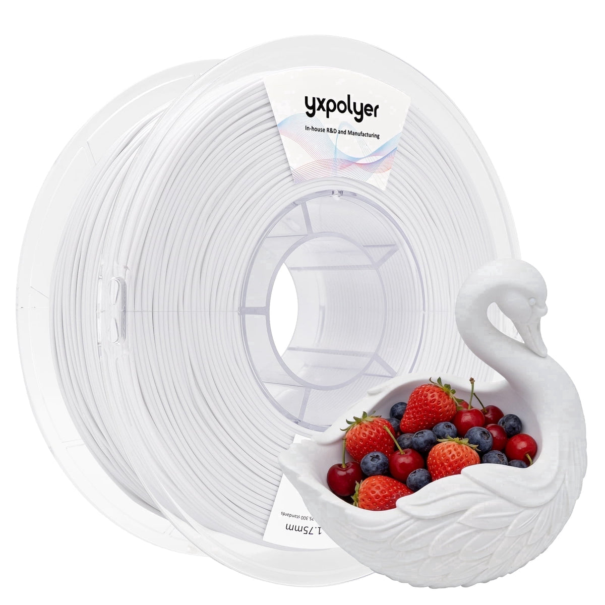 YXPOLYER PLA Filament Food Grade 1.75mm 1kg for 3D Printing, PLA+ Skin Flesh Tone 3D Printer Filament AMS-Compatible