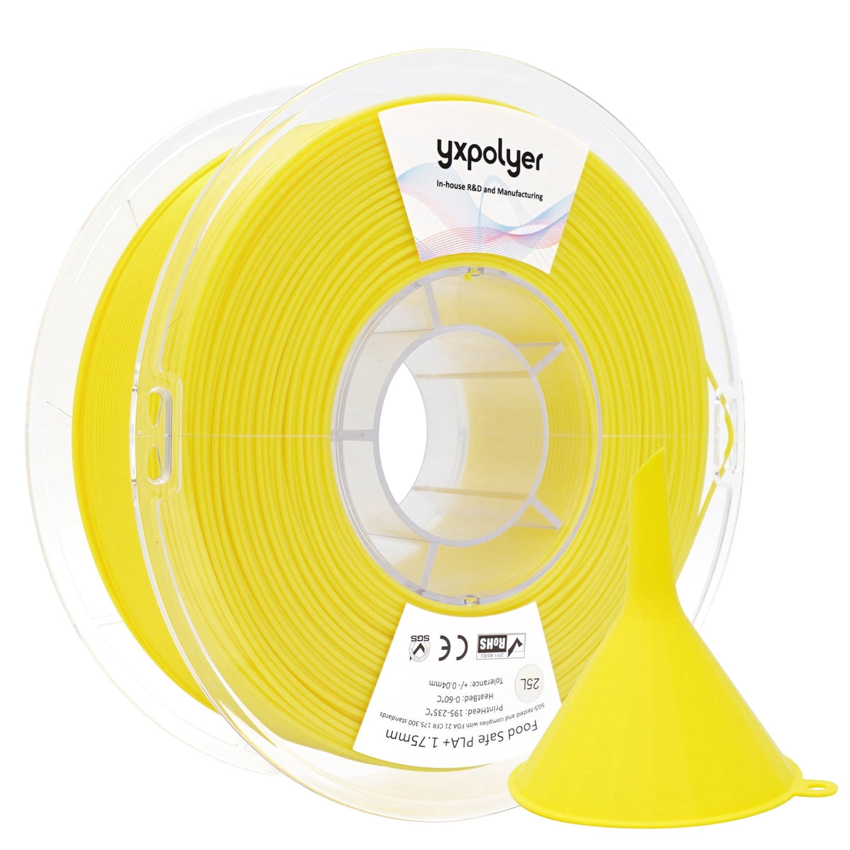 YXPOLYER PLA Filament Food Grade 1.75mm 1kg for 3D Printing, PLA+ Skin Flesh Tone 3D Printer Filament AMS-Compatible