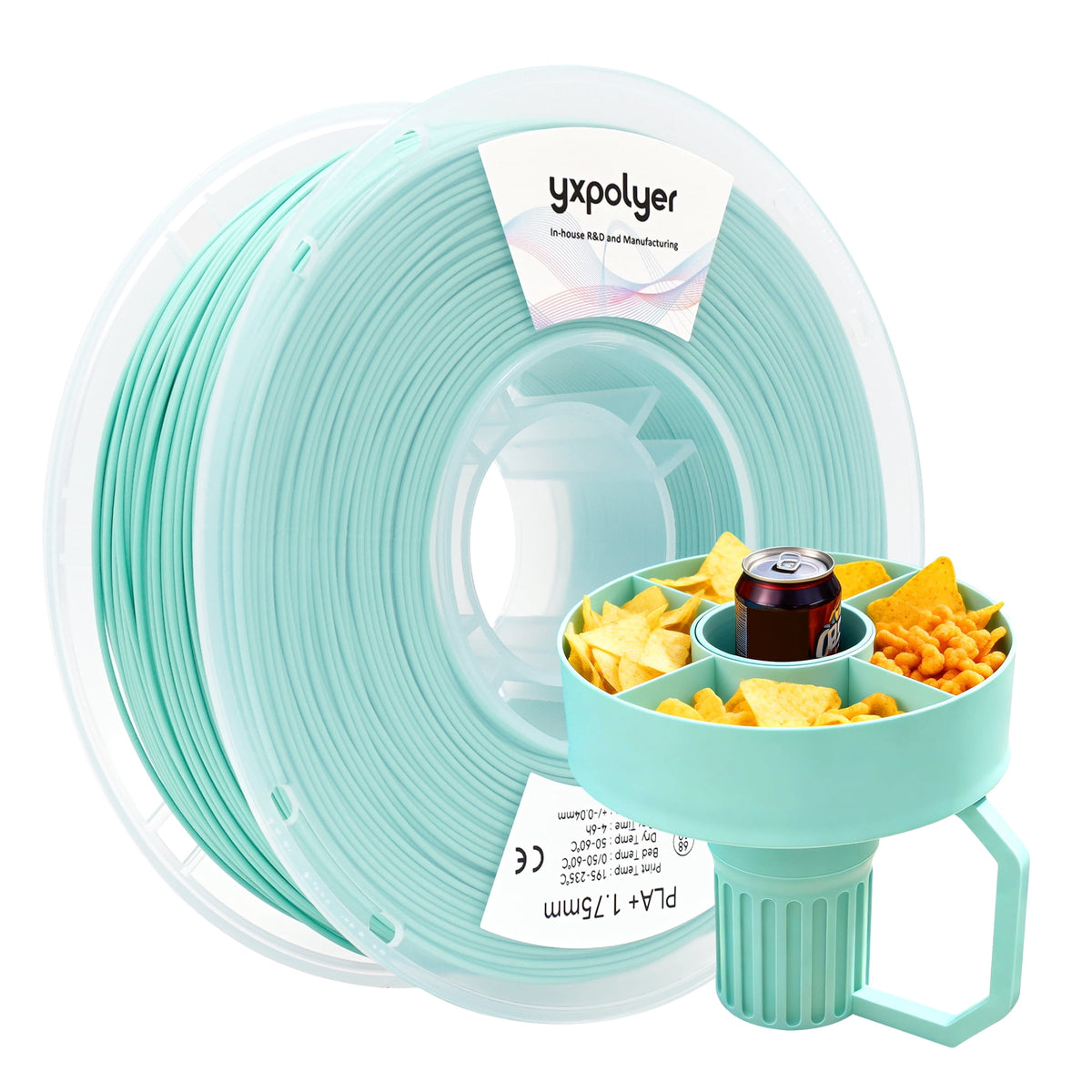 YXPOLYER PLA Filament Food Grade 1.75mm 1kg for 3D Printing, PLA+ Skin Flesh Tone 3D Printer Filament AMS-Compatible