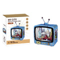 Yardvibe CityVision 3D Wooden Building Puzzle, TV-Shaped 3D Wooden Puzzle with LED Lights & Street View Inside, DIY Craft Model Kit for Adults, Elegant Home Decor & Creative Gift (New York)
