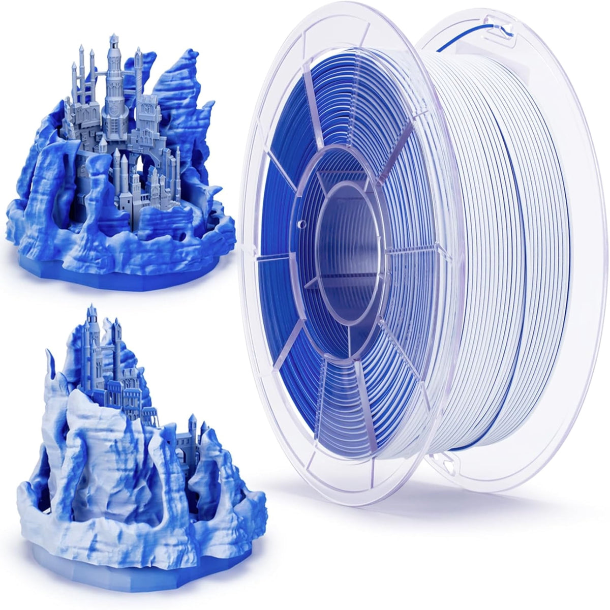 Ziro 3D Tri-Color Matte PLA 1.75mm 1kg, Volcano