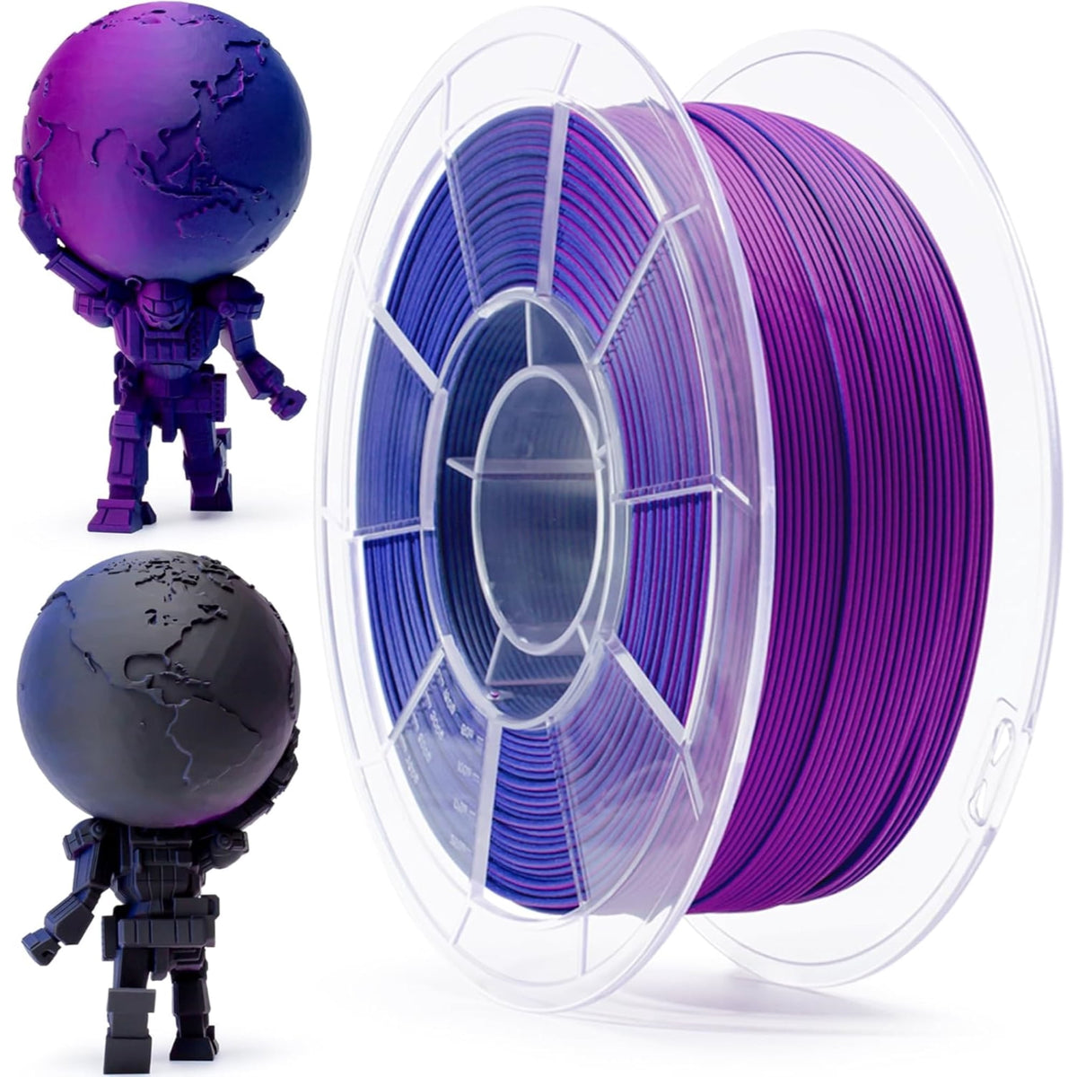 Ziro 3D Tri-Color Matte PLA 1.75mm 1kg, Volcano