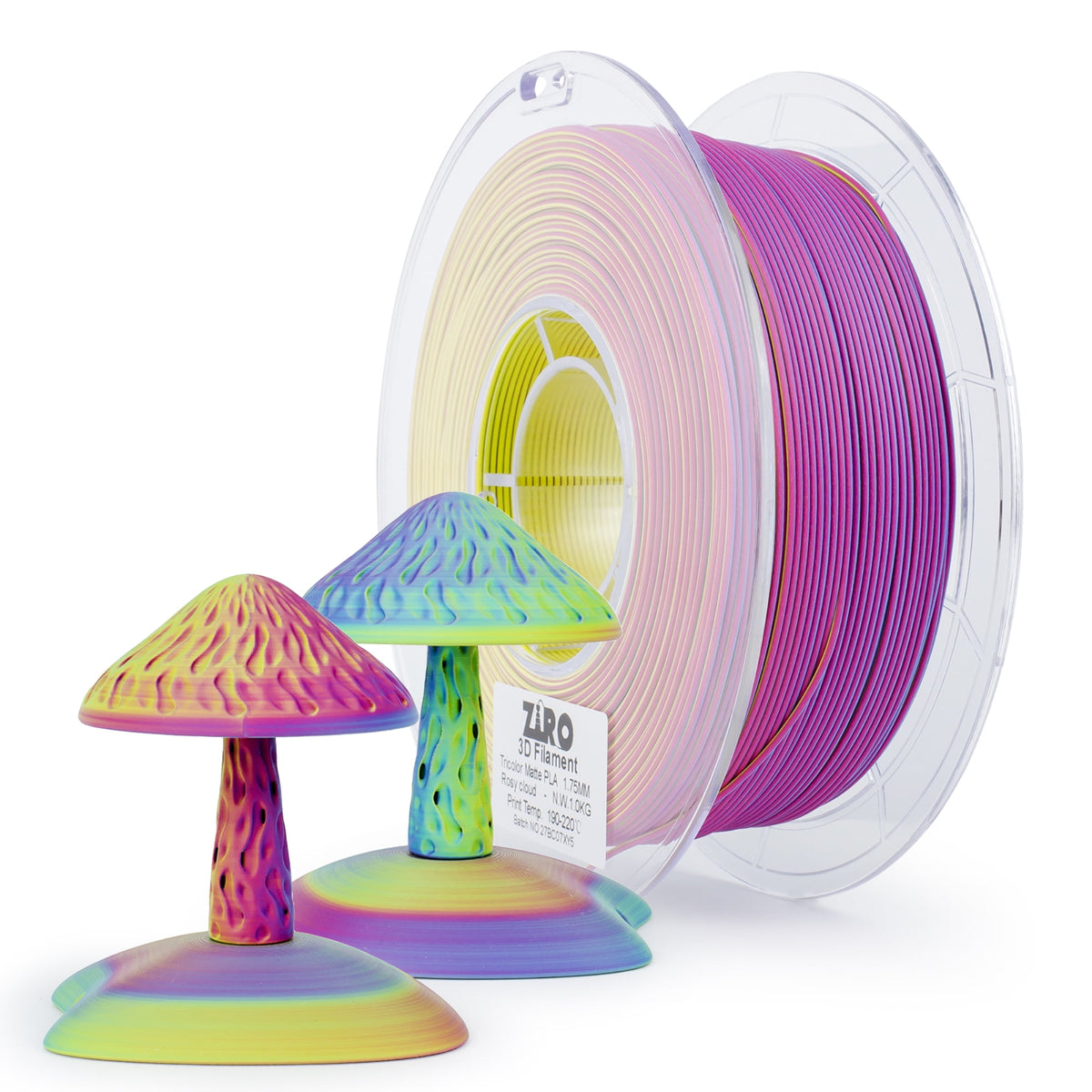 Ziro 3D Tri-Color Matte PLA 1.75mm 1kg, Volcano