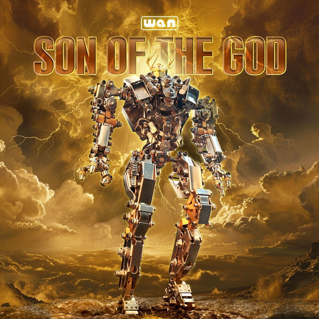 3D Metal Puzzle Mecha Model Kit with Lights, 1020+ PCS Steampunk Mechanical DIY Handmade Collectible Christmas Gift for Adults & Teens 15+
