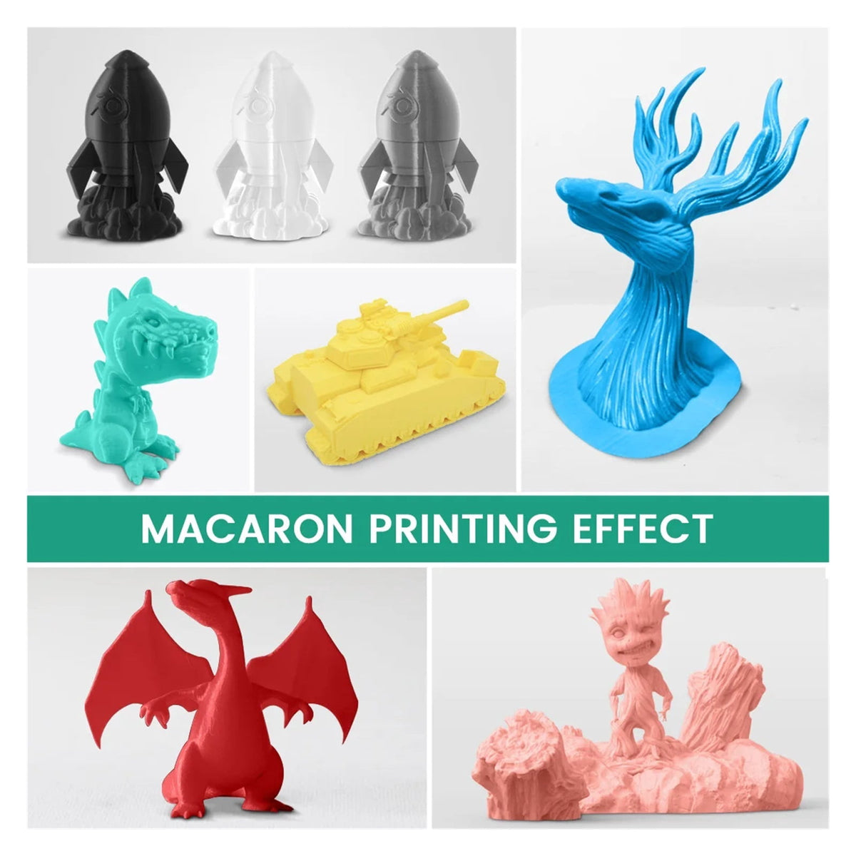 PLA Meta 3D Filament, 1.75MM No Bubble Warm Color High Liquidity Fast Printing Child Pen Refill 1KG/2KG FDM 3D Printer