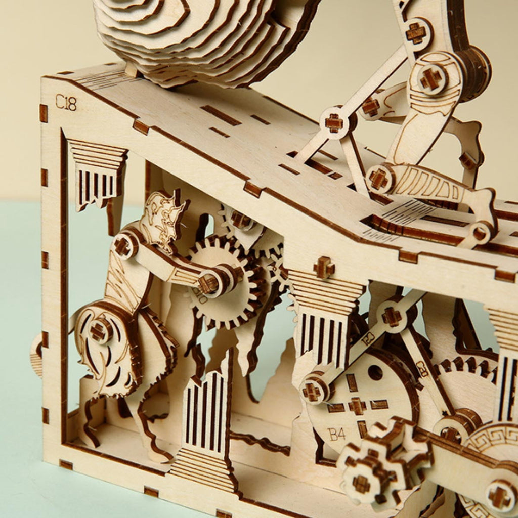 3D Wooden Puzzle Interstellar Battleship Model Kit, DIY Sci-Fi Spacecraft Building Set, Handcrafted Futuristic Decor, Best Gift for Science fiction fans