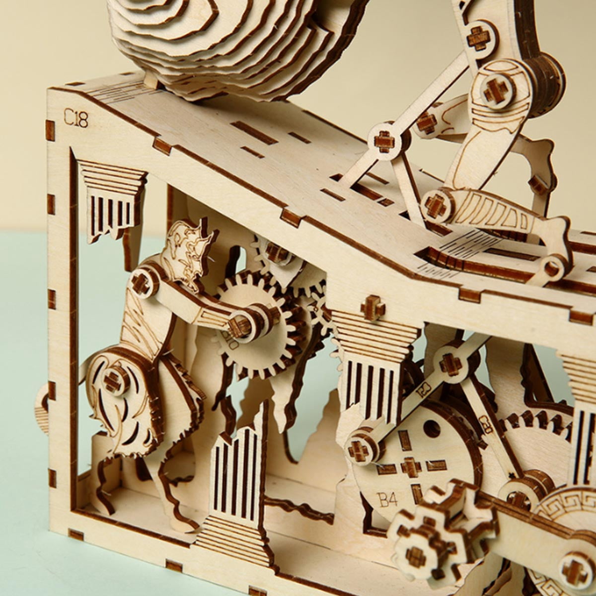 3D Wooden Puzzle Interstellar Battleship Model Kit, DIY Sci-Fi Spacecraft Building Set, Handcrafted Futuristic Decor, Best Gift for Science fiction fans