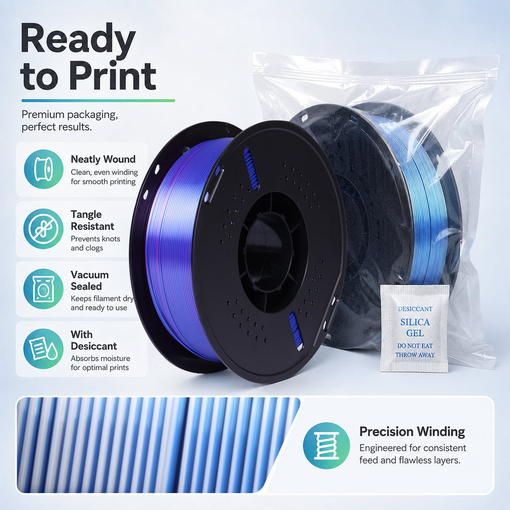 Epelay PLA Plus 3D Printer Filament, 1.75mm, 1kg Spool, White, Compatible with Most FDM Printers