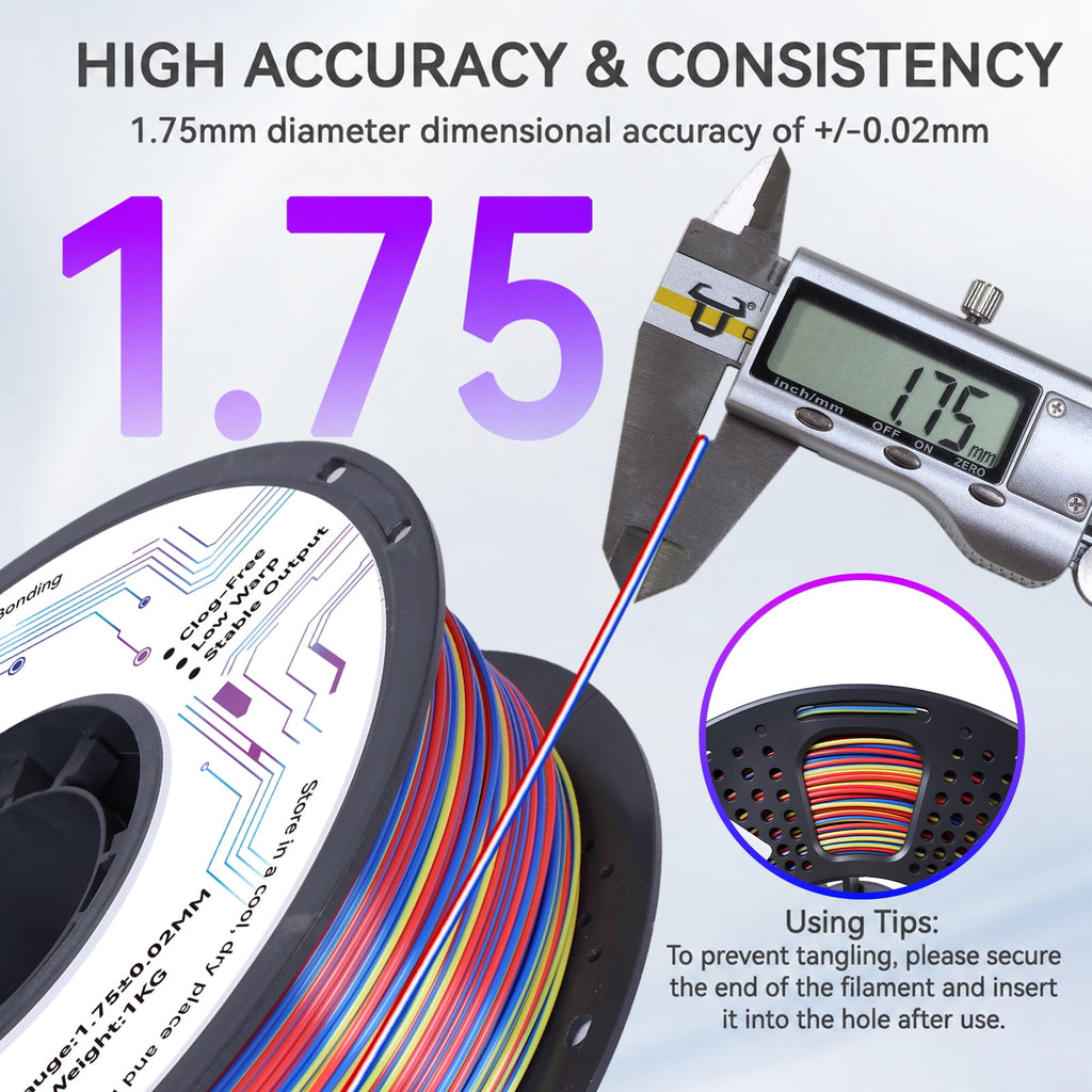 Epelay PLA Plus 3D Printer Filament, 1.75mm, 1kg Spool, White, Compatible with Most FDM Printers