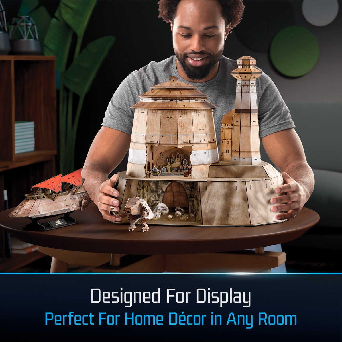 4D Build, Star Wars Jabba’s Palace 3D Model Kit, Star Wars Collectibles & Desk Décor, Adult Puzzles, Building Toys, 3D Puzzles for Adults & Teens, 340 Pieces, Gift Ideas for Ages 12 & Up