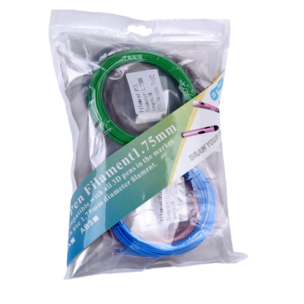 20 Bright Colors 1.75mm 3D Pen PCL Filament Refills Each Color 16.4feet 3D Pen 3D Printer PCL Printing Pen Accessories