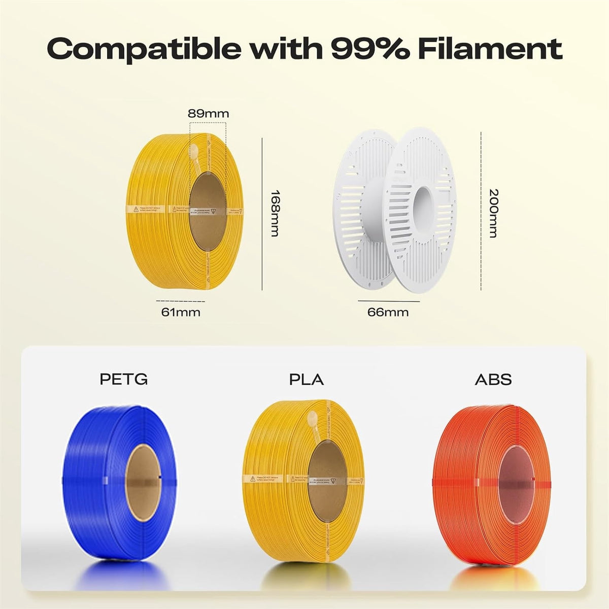 Creality Hyper PLA RFID Refill Filament 1.75mm for 3D Printer,Fast 30-600mm/s for Reusable Spool 1kg/2.2lb,Gray