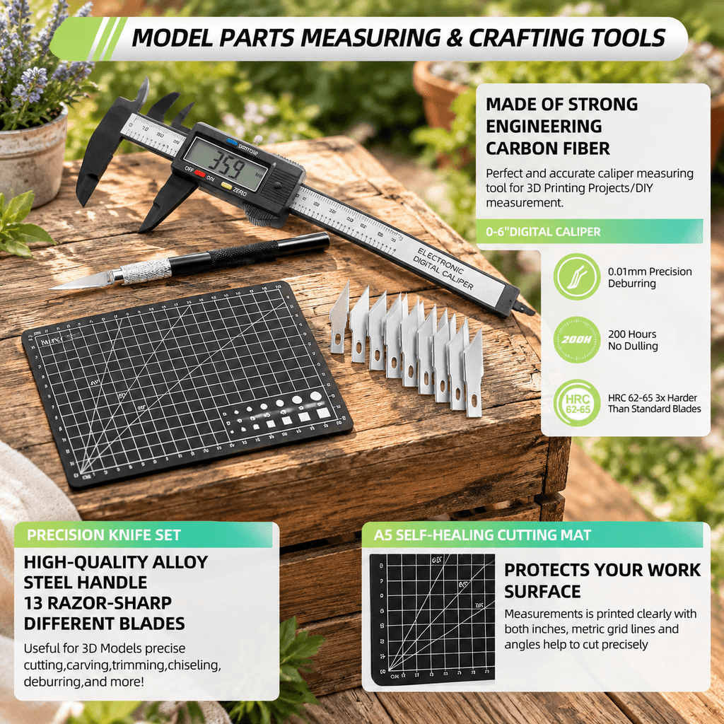 76-Piece 3D Printer Tool Kit with Storage Bag, Ultra 3D Maker Version, Compatible with Bambu Lab, Ender 3, FDM/SLA Printers