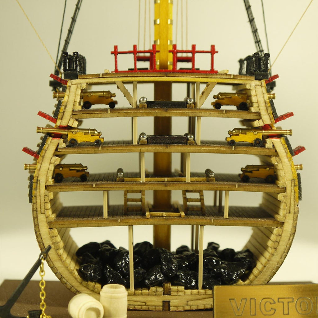 3D Wooden Puzzle Victory Sailing Ship, DIY Assembly Detailed Vessel Display Model Kit For Adult Collectors, Office Decor And Creative Gifts
