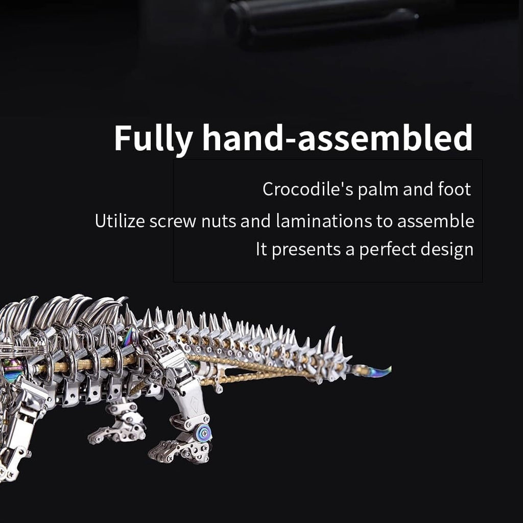 3D Steampunk Mechanical Dragon Model Kit - 2900+ PCS Metal Puzzle for Adults - Intricate Three-Headed Dragon Assembly Gift