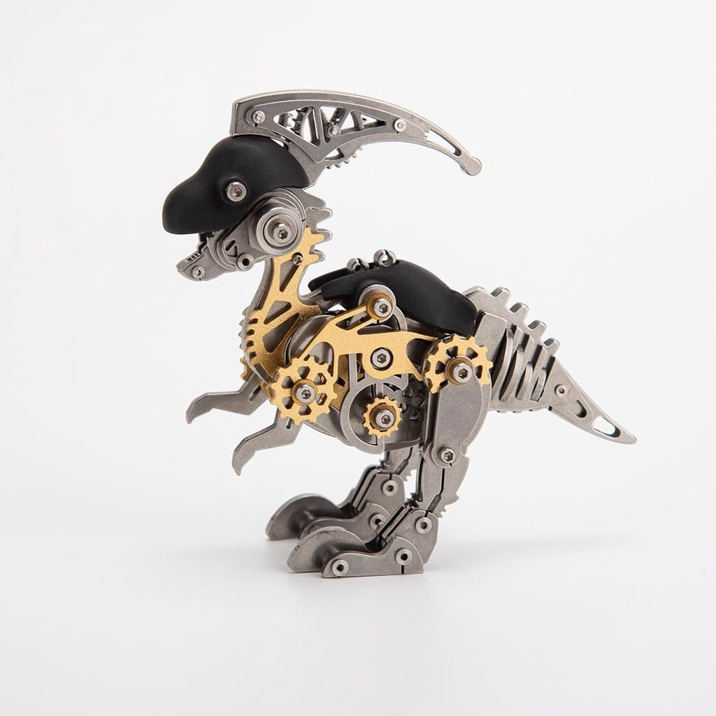 3D Metal Dinosaur Puzzle Kit for Adults - DIY Mechanical Steampunk Model, 160 Pieces Assembly Challenge
