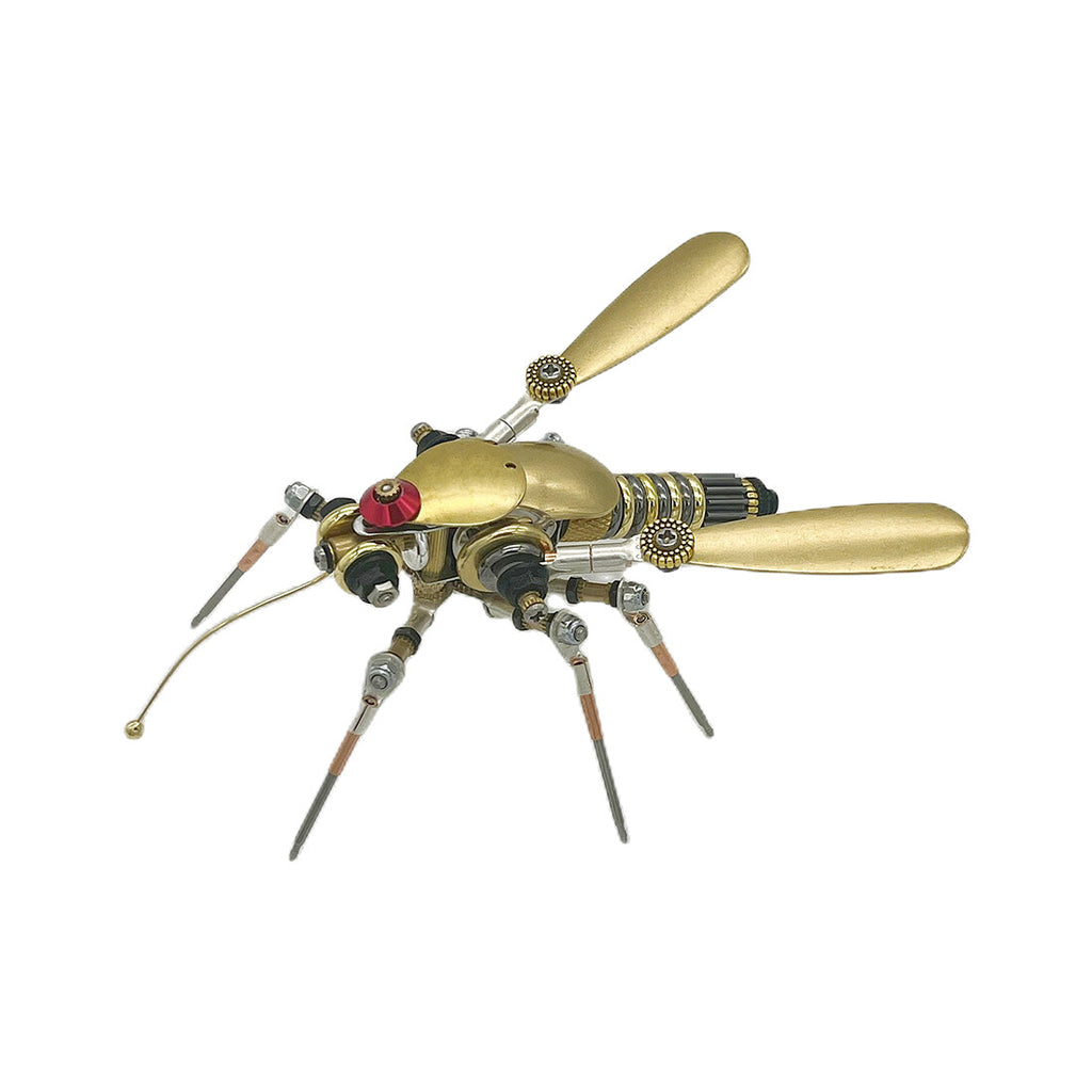 3-in-1 Steampunk Insect Metal Model Kit, Mosquito, Deck Insect & Bee Brass Puzzle Assembly Set, 270PCS 3D Jigsaw Puzzles for Adults