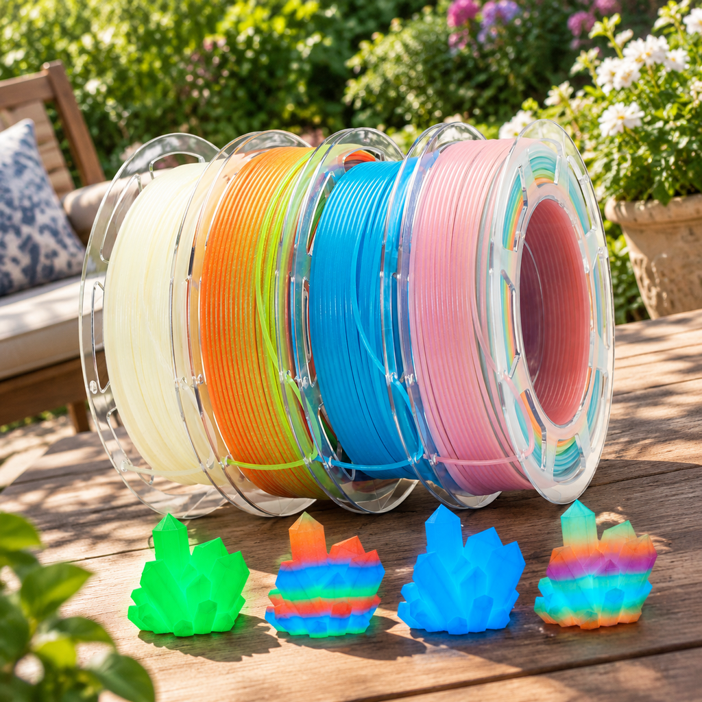 Pla Rainbow Candy 3D Printer Filament 1.75mm 1kg for FDM Printers