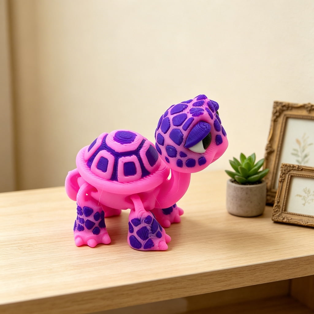lanema 3D Printer with Flexible Articulated Joints Tortoise Ornament Collectible