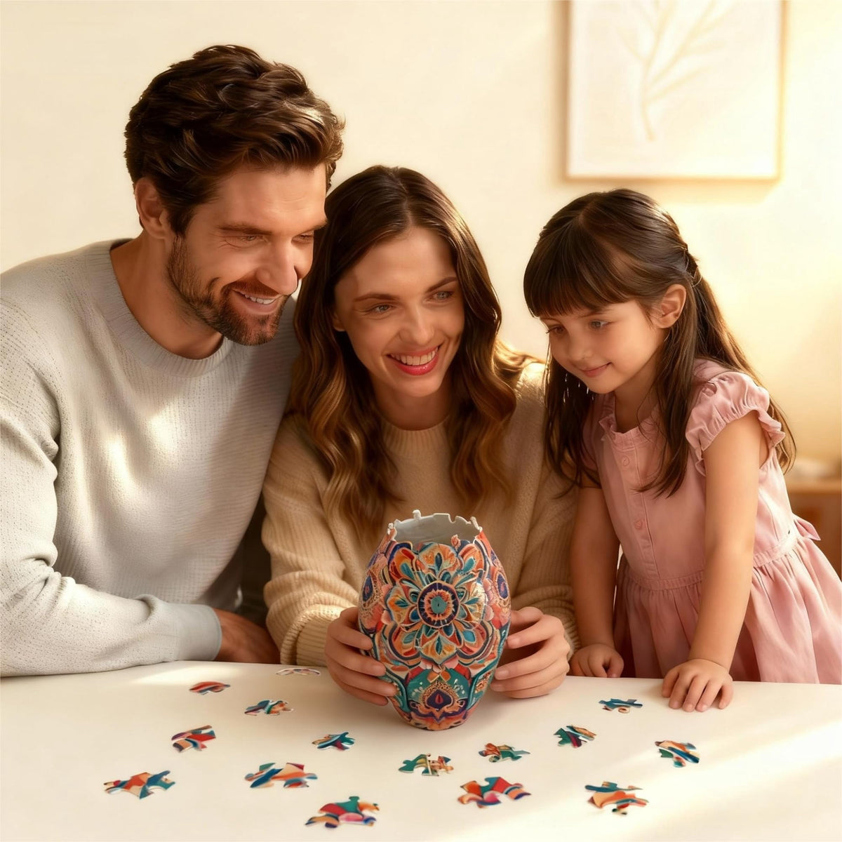 3D Puzzle Vase for Adults, Creative Vase Puzzle for Flowers(Secret Butterfly)