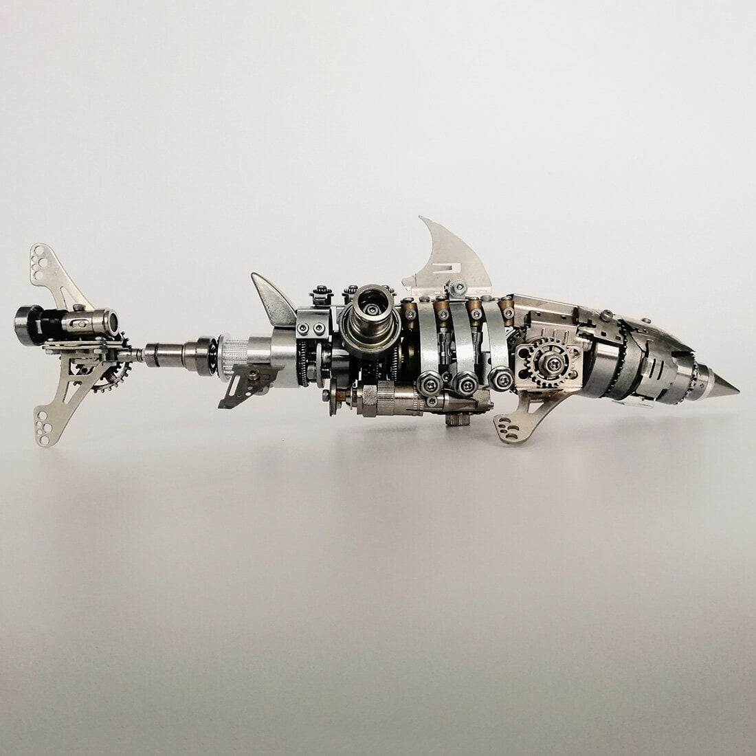 3D Metal Puzzles Steampunk Giant Squid Model Kit, 295+PCS DIY Assembly, Animal Metal Puzzle for Adults & Teens 16+, Exquisite Desktop Display for Home and Office Decor